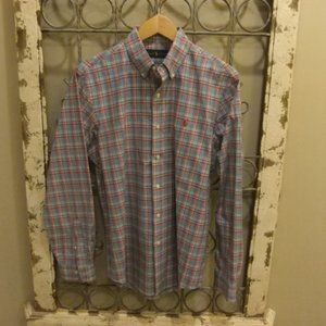 RALPH LAUREN MEN L/S PLAID SHIRT-MEDIUM